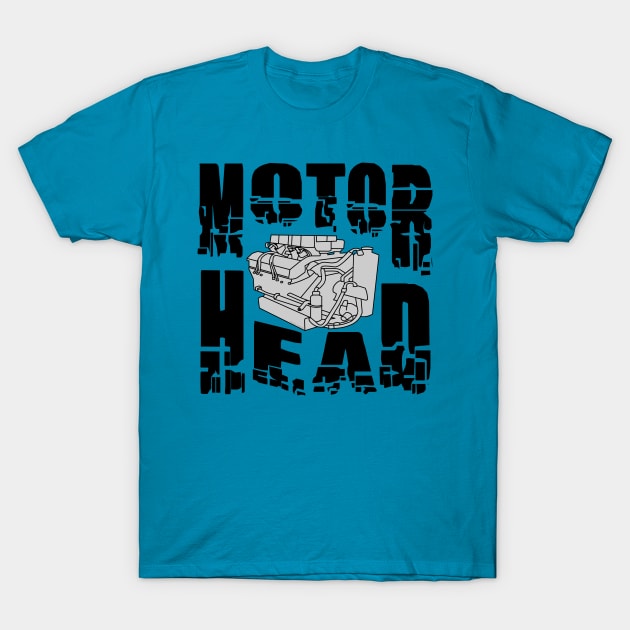 Motor Head Engine T-Shirt by Barthol Graphics